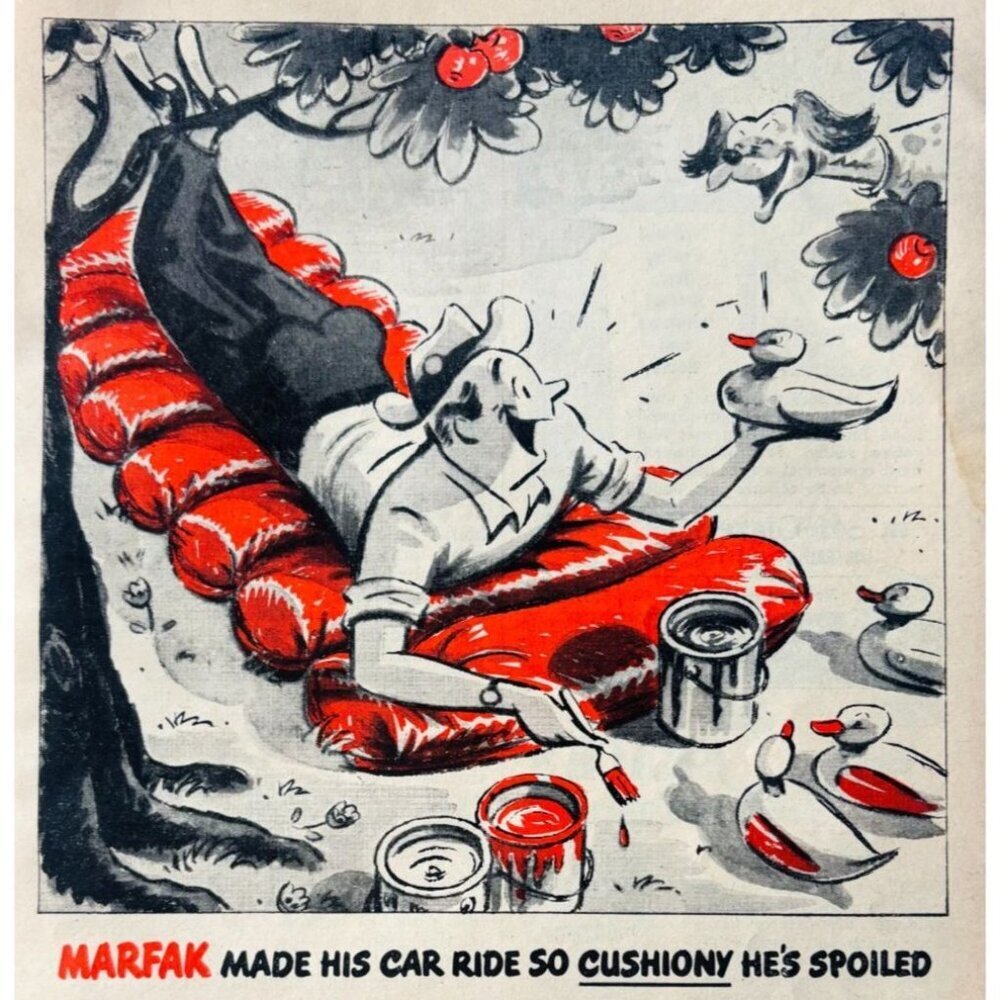 1951 Texaco Gas & Oil Marfak Advertisement Lubrication Automotive Vintage DWX11C